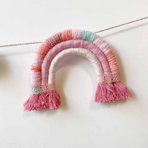 Rainbow Garland Nursery, Party Decorations Rainbow Garland, Baby Room Garland - Picture 7 of 8